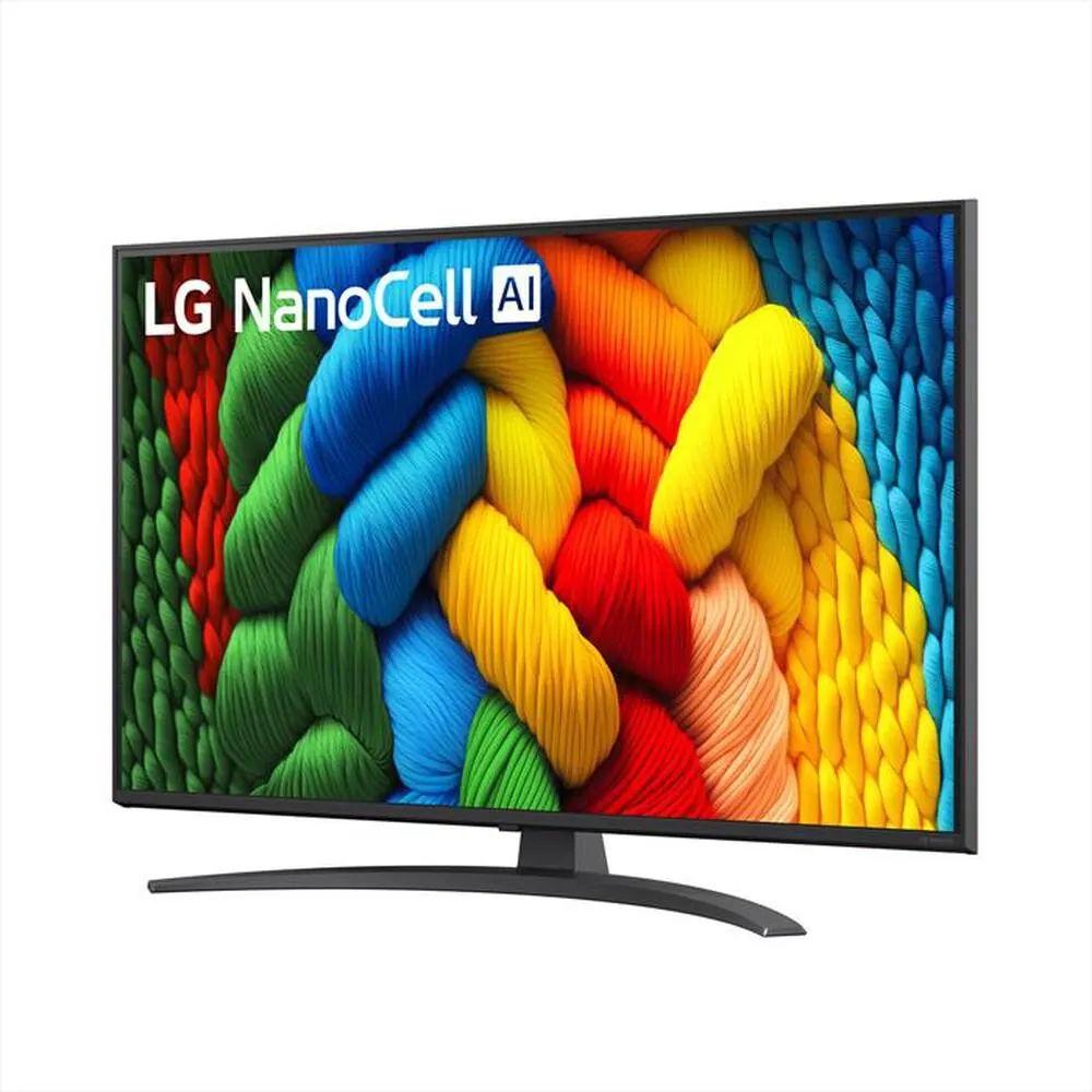 LG - Smart TV Nanocell UHD 4K 43" 43NANO81A6A-Charcoal Black