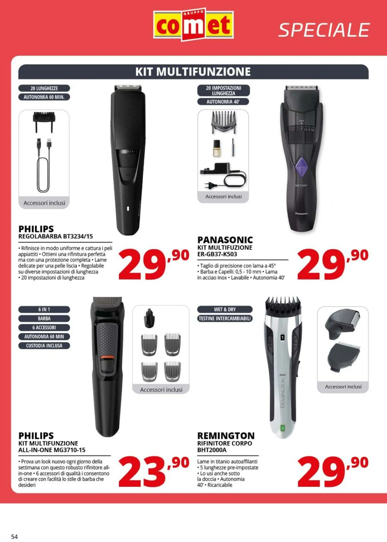 Comet Volantino attuale da 1 agosto a 20 agosto di 2025 - Pagina del volantino 54