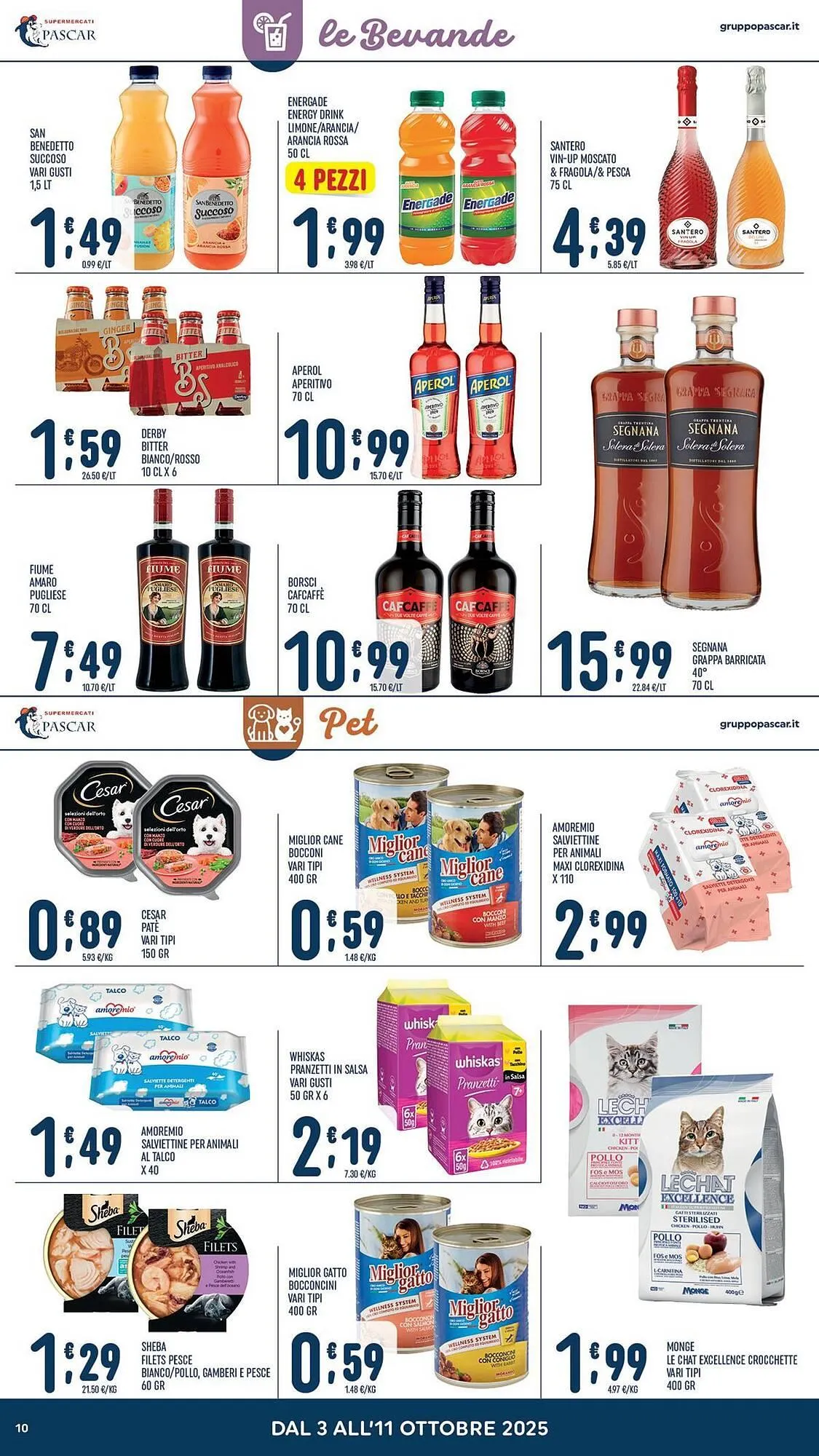 Volantino Gruppo Pascar da 3 ottobre a 11 ottobre di 2025 - Pagina del volantino 10