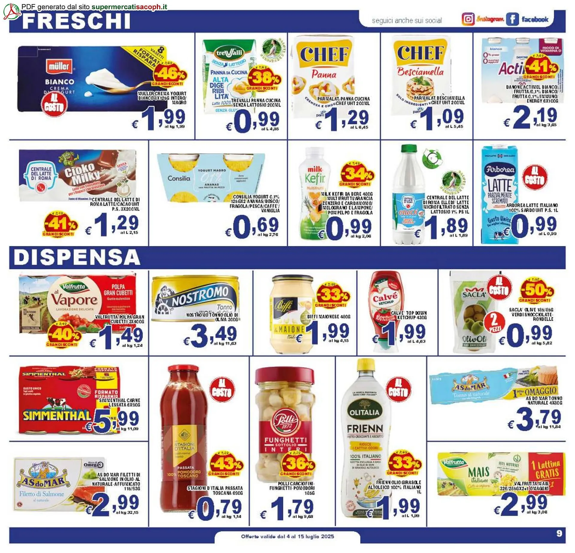 Volantino Sacoph da 4 luglio a 15 luglio di 2025 - Pagina del volantino 9