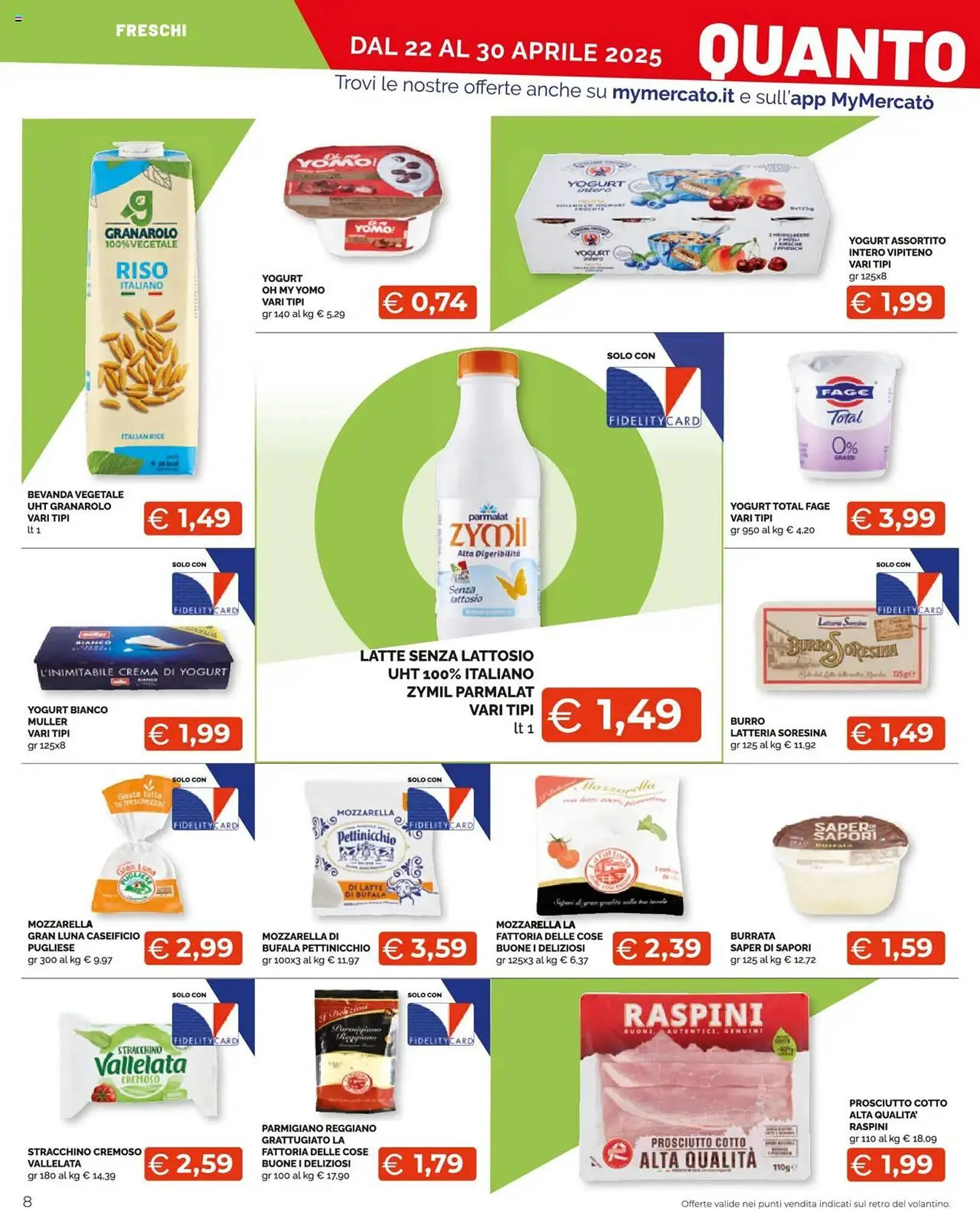 Volantino Mercatò Extra da 22 aprile a 30 aprile di 2025 - Pagina del volantino 8