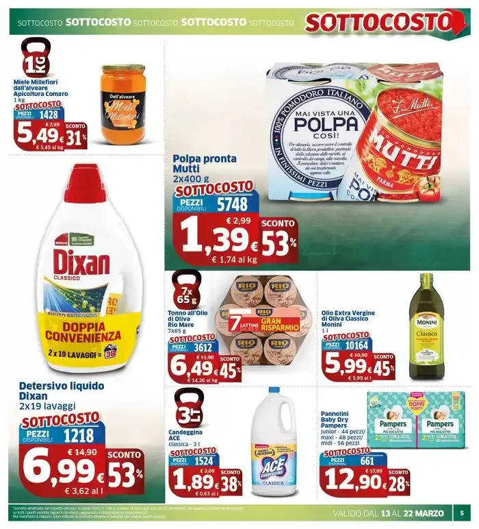 Sottocosto da 13 marzo a 25 marzo di 2025 - Pagina del volantino 5