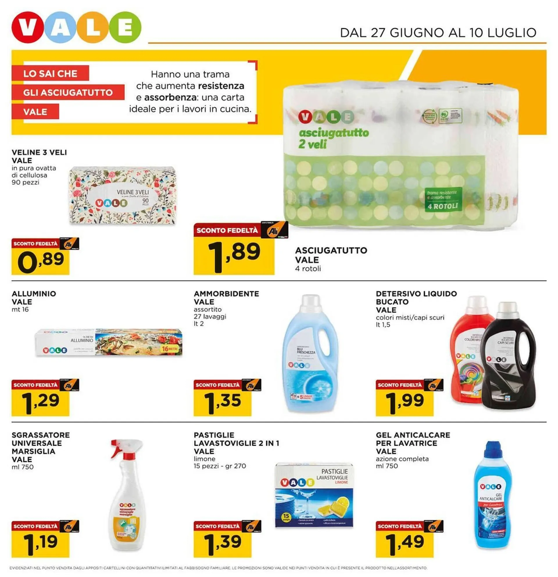 Volantino Alì Supermercati da 27 giugno a 10 luglio di 2024 - Pagina del volantino 17