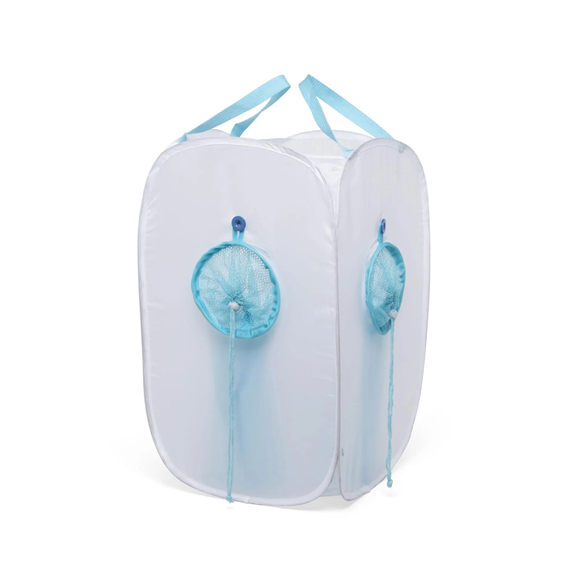 Portabiancheria pieghevole con tasche