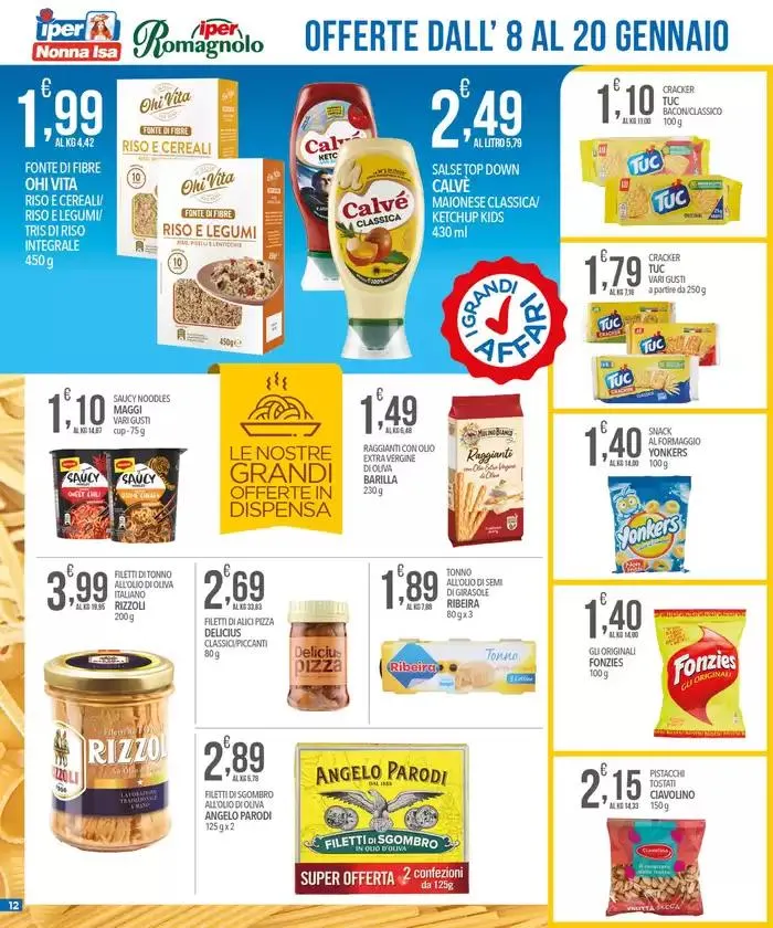 Al costo da 8 gennaio a 20 gennaio di 2025 - Pagina del volantino 12