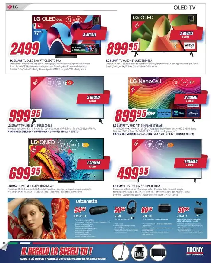 Il regalo lo scegli tu da Trony! da 12 aprile a 7 maggio di 2025 - Pagina del volantino 16