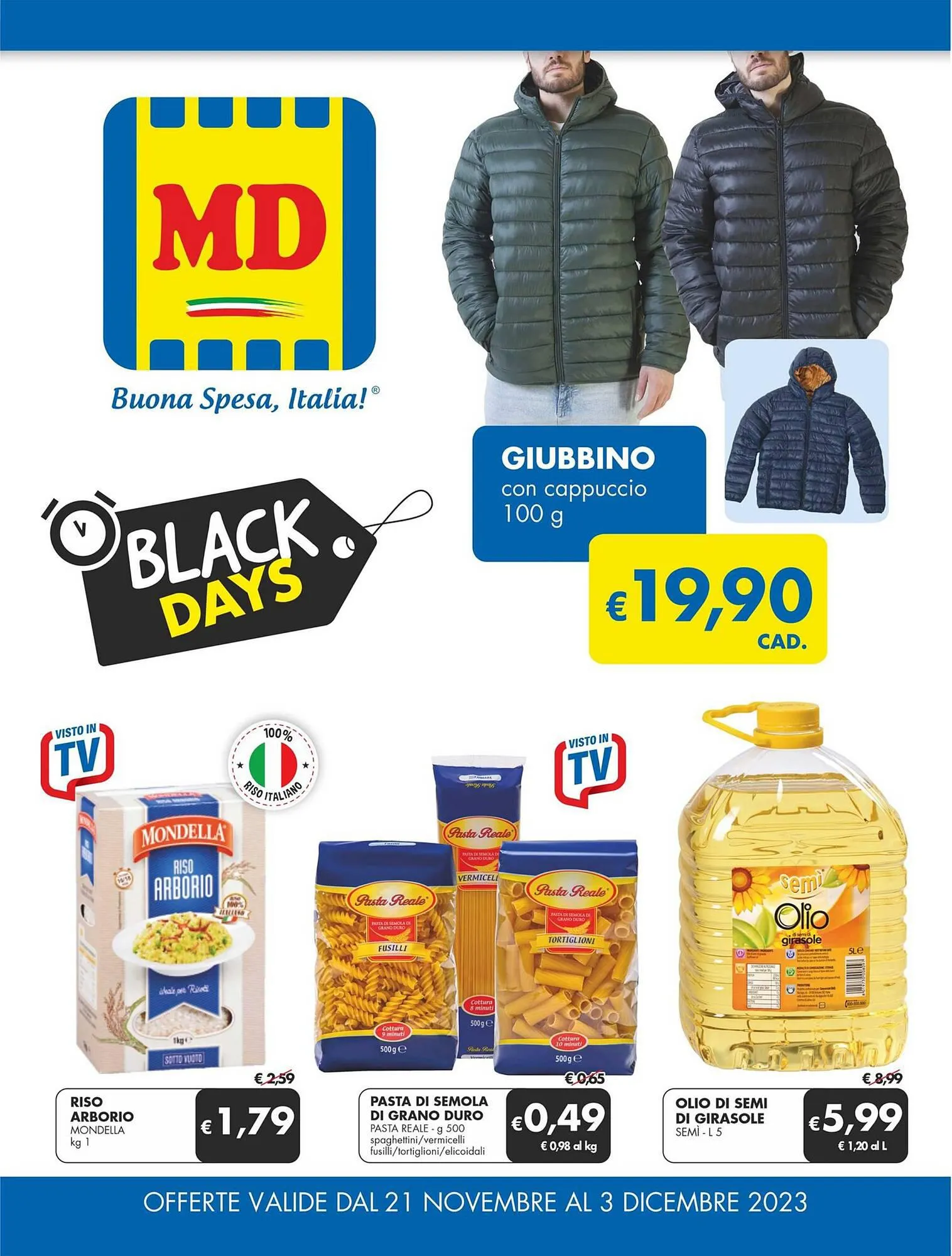 Volantino MD Discount da 21 novembre a 3 dicembre di 2023 - Pagina del volantino 1