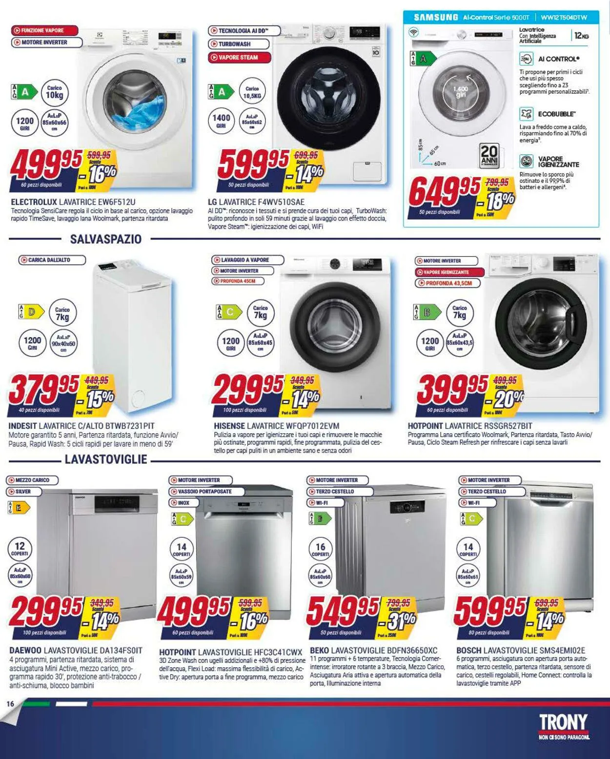 Trony - Palermo Volantino attuale da 27 dicembre a 17 gennaio di 2024 - Pagina del volantino 16