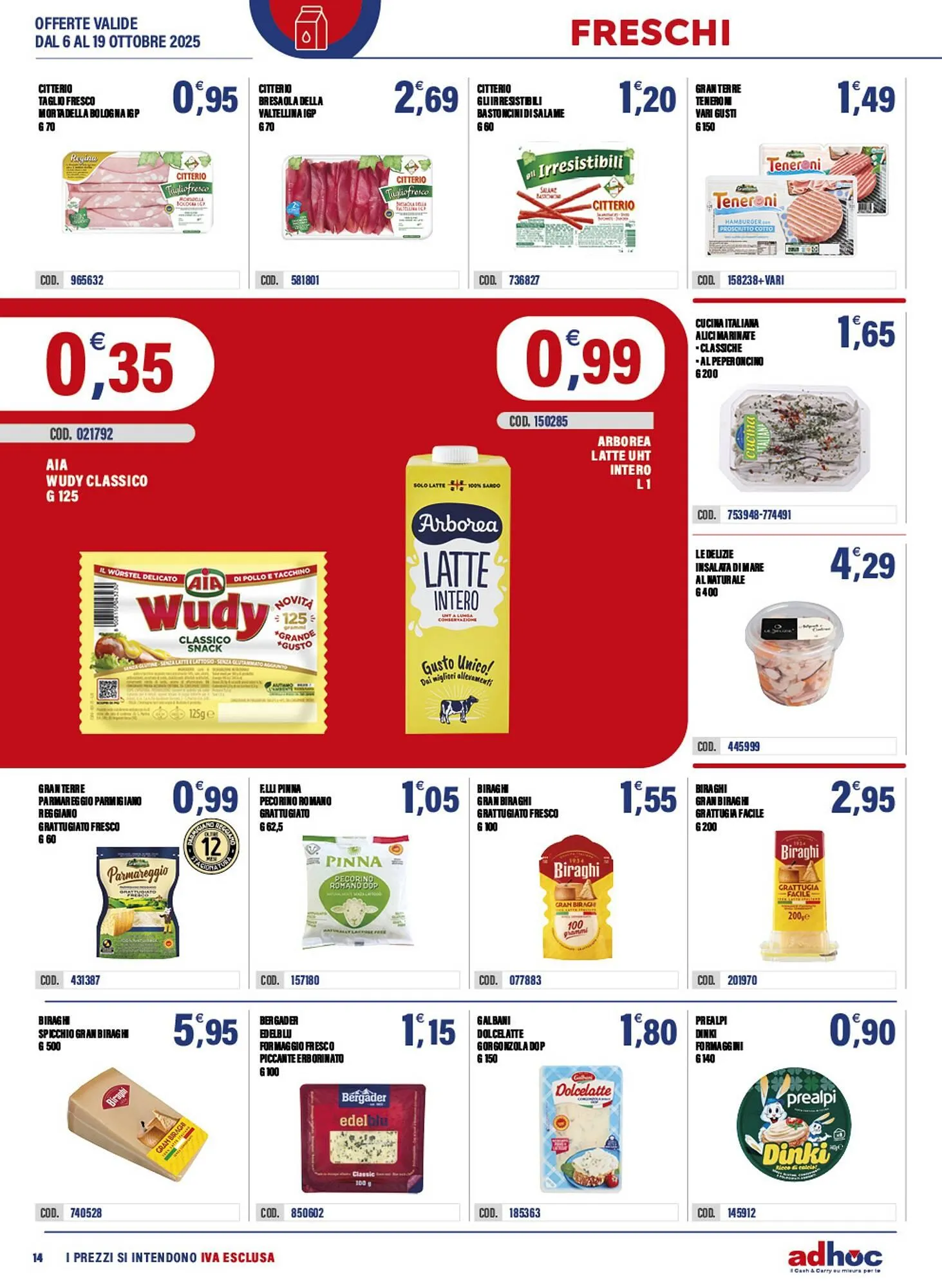 Volantino Adhoc da 6 ottobre a 19 ottobre di 2025 - Pagina del volantino 14