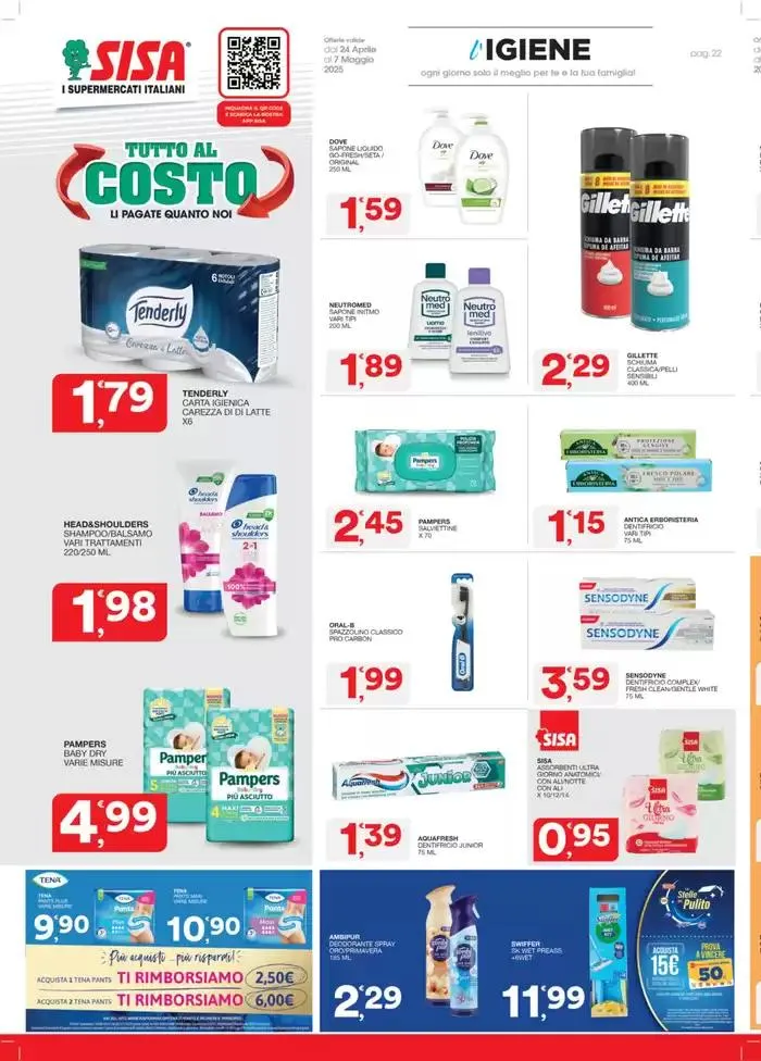 Tutto al costo da 24 aprile a 9 maggio di 2025 - Pagina del volantino 22