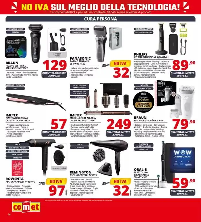 No IVA sul meglio della tecnologia! da 8 maggio a 21 maggio di 2025 - Pagina del volantino 34
