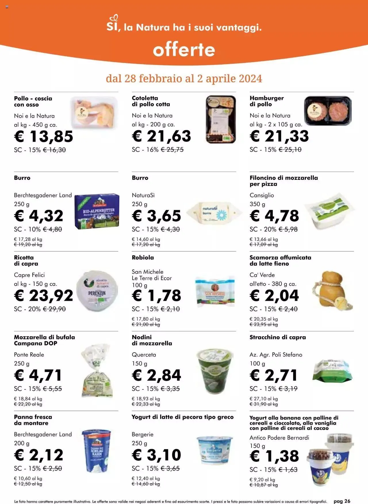 Volantino Natura Sì da 28 febbraio a 2 aprile di 2024 - Pagina del volantino 26