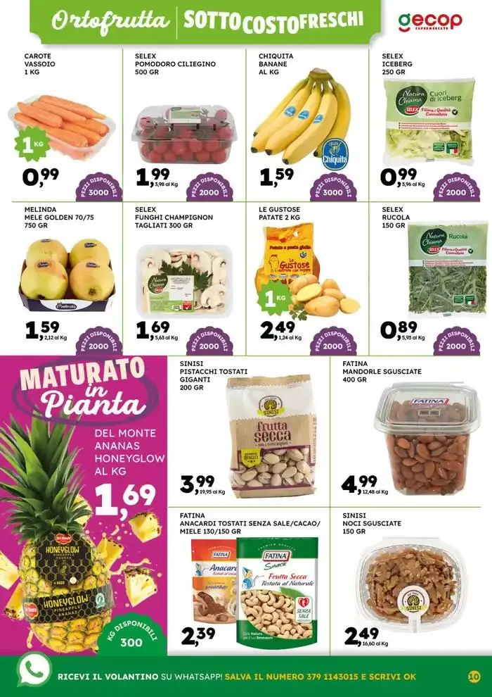 Sottocosto freschi da 10 marzo a 23 marzo di 2025 - Pagina del volantino 10
