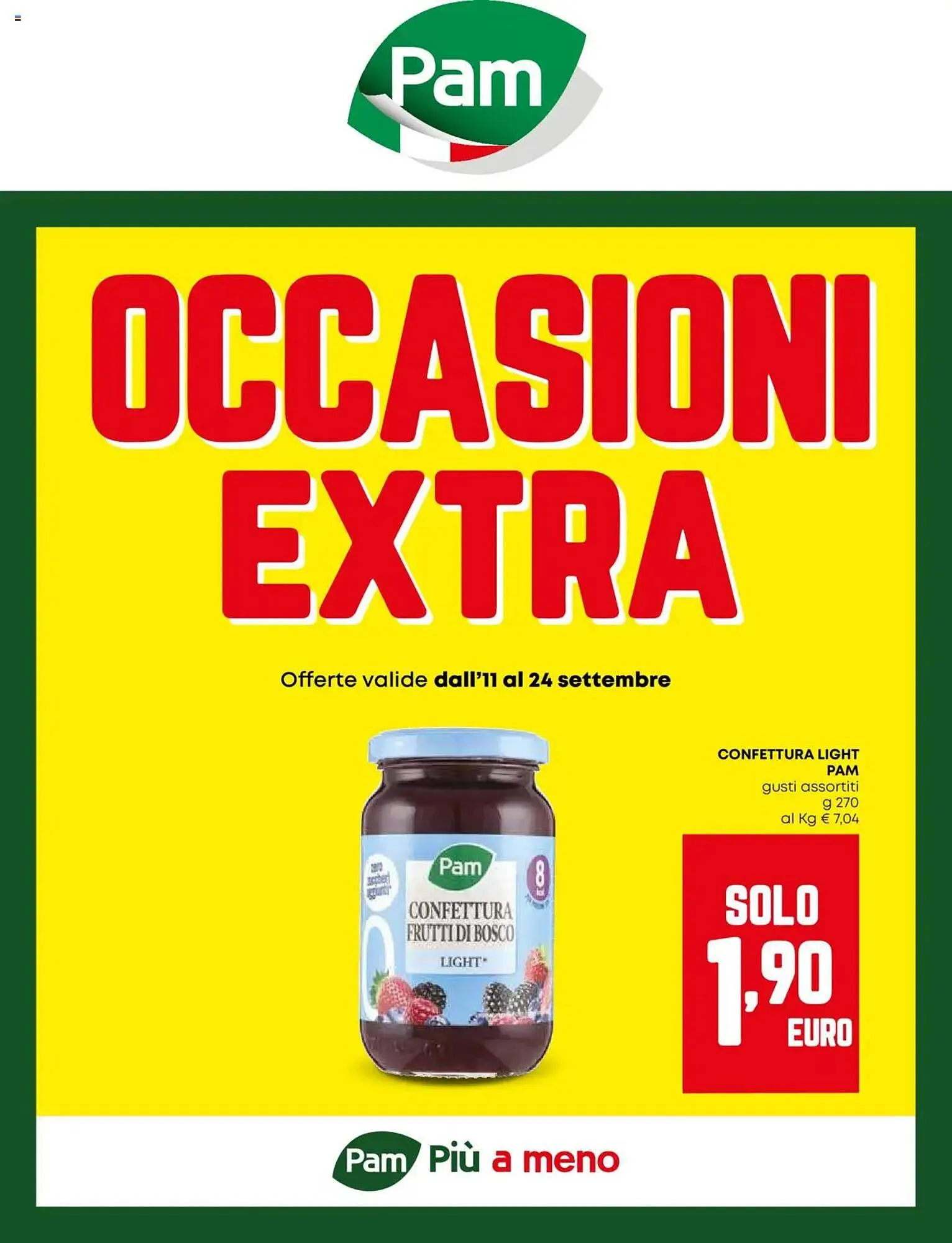 Volantino Pam da 11 settembre a 24 settembre di 2025 - Pagina del volantino 1