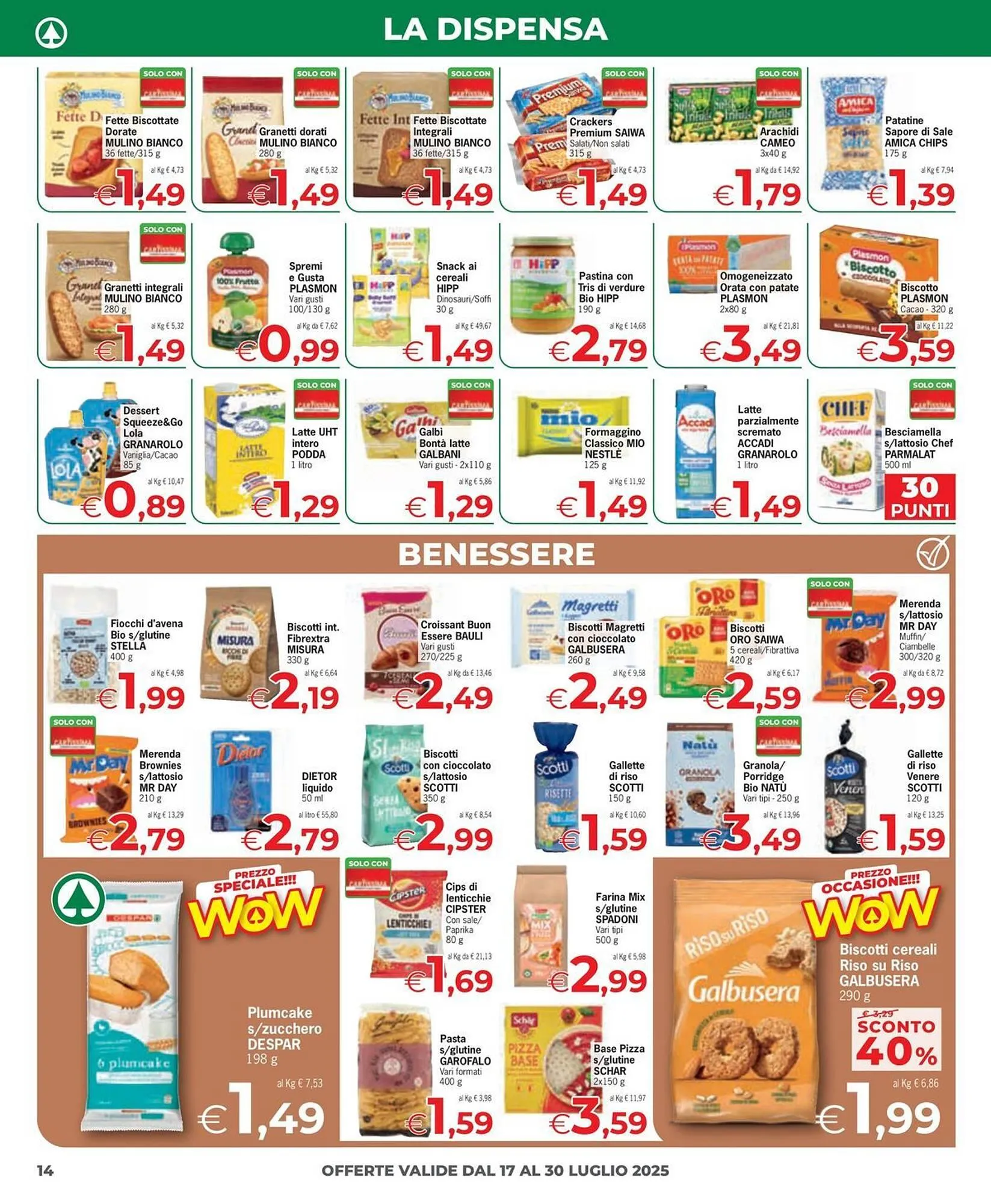 Volantino Despar da 17 luglio a 30 luglio di 2025 - Pagina del volantino 14