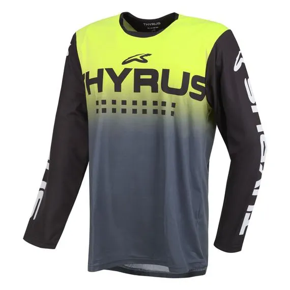 Maglia da cross Blunt Shade Giallo Fluo/Grigio/Nero