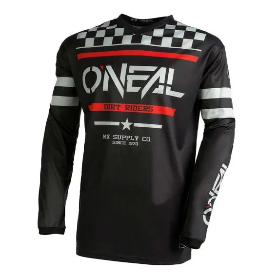 Maglia da cross Element Squadron Nero/Grigio