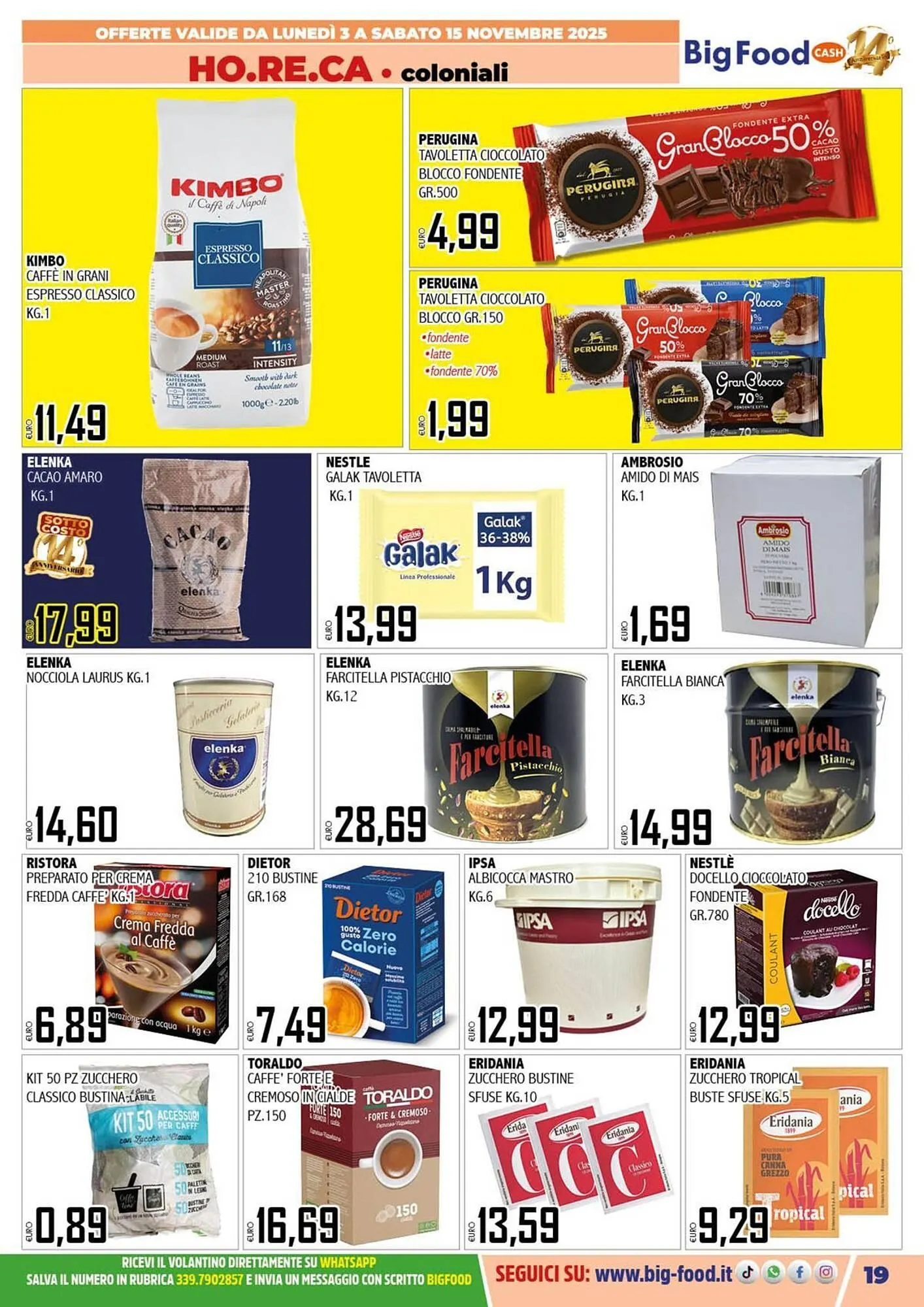 Volantino Big Food da 3 novembre a 15 novembre di 2025 - Pagina del volantino 19