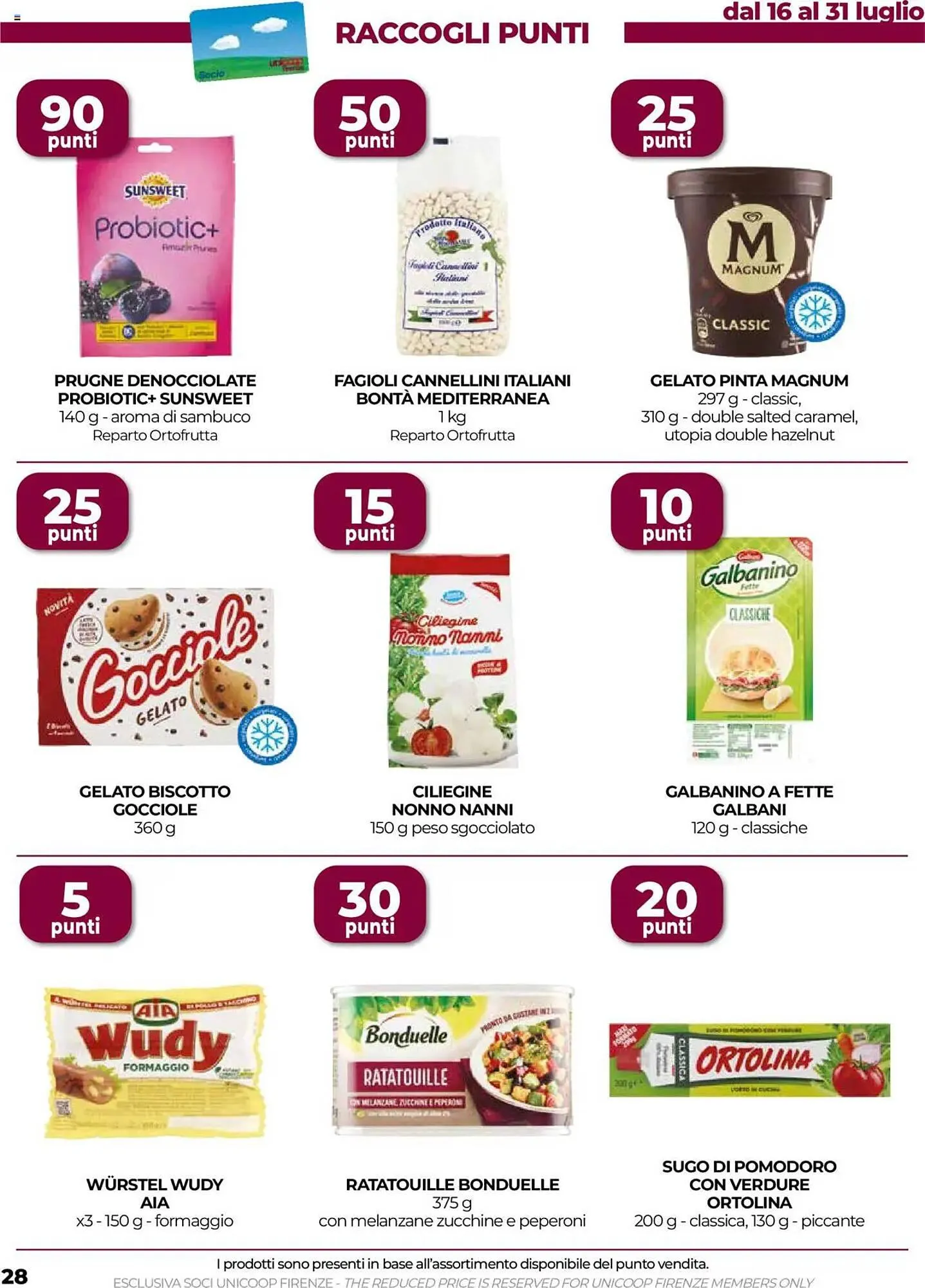Volantino Unicoop da 17 luglio a 30 luglio di 2025 - Pagina del volantino 28