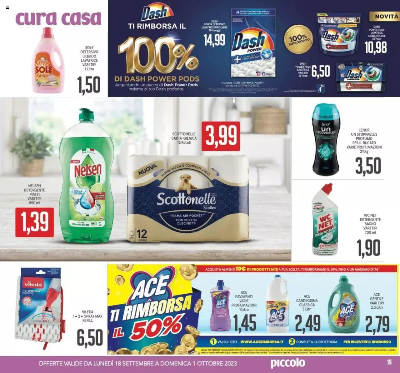 Volantino Piccolo da 18 settembre a 1 ottobre di 2023 - Pagina del volantino 19