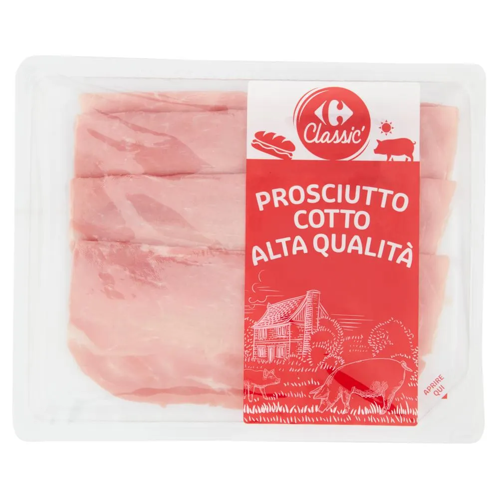 Carrefour Classic Prosciutto Cotto Alta Qualità 120 g