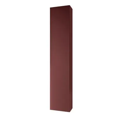 Mobile bagno colonna sospesa 30x160x27 cm rosso opaco laccato
