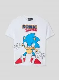 T-shirt stampa Sonic® Bianco ottico
