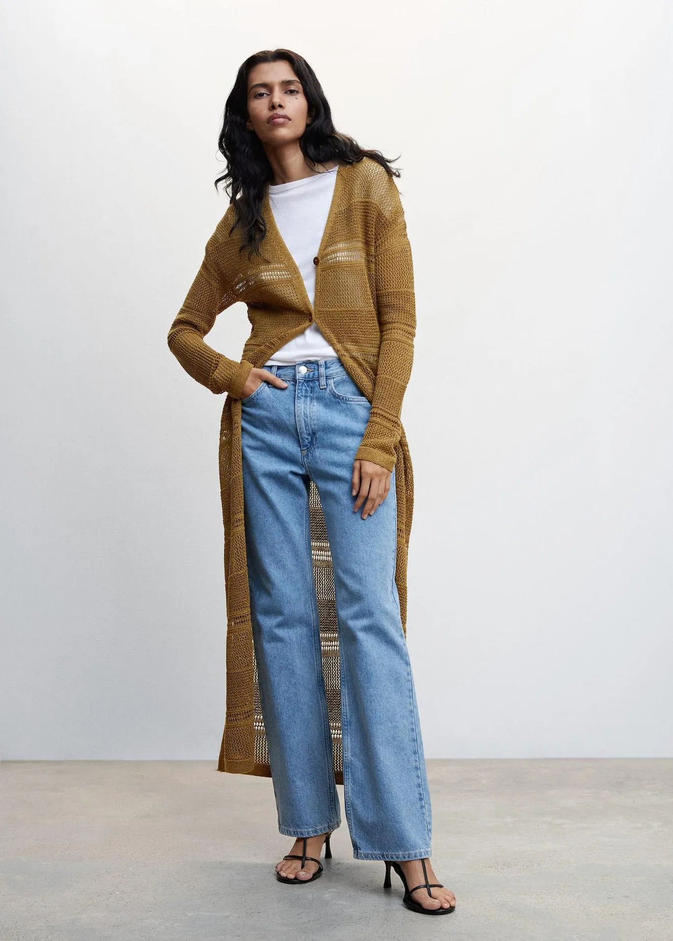 Cardigan spacchi laterali