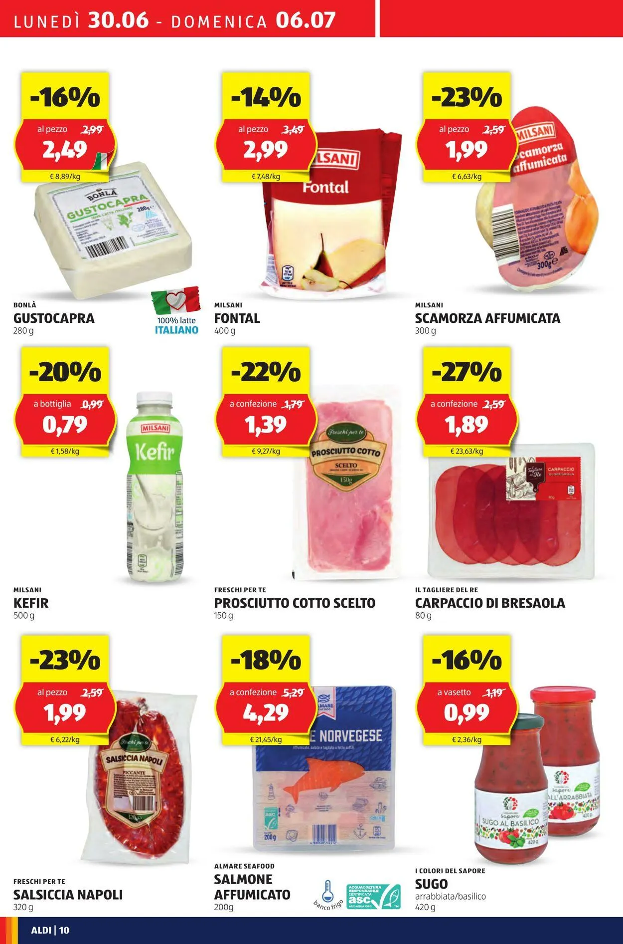 Aldi Volantino attuale da 30 giugno a 6 luglio di 2025 - Pagina del volantino 10