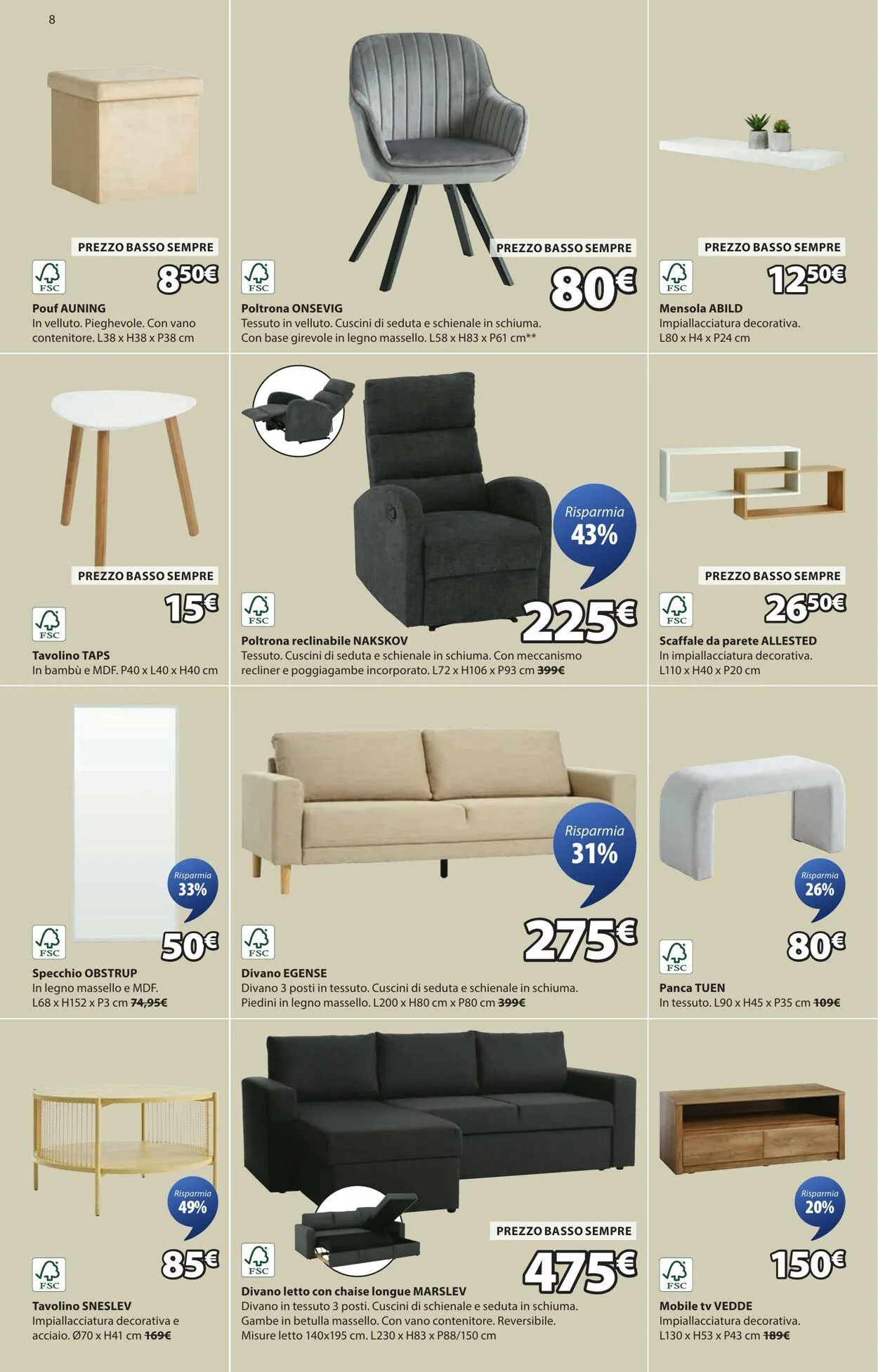 Jysk Volantino attuale da 15 luglio a 29 luglio di 2025 - Pagina del volantino 9