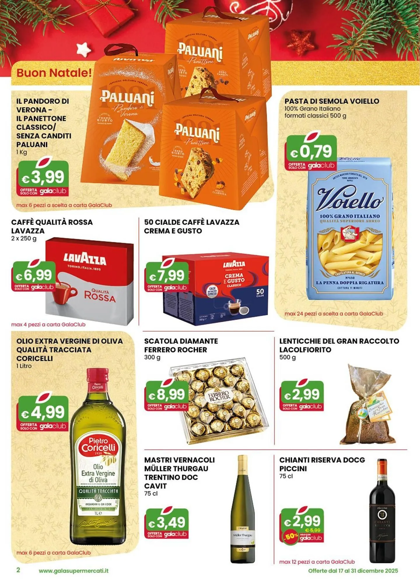 Volantino Gala Supermercati da 17 dicembre a 31 dicembre di 2025 - Pagina del volantino 2
