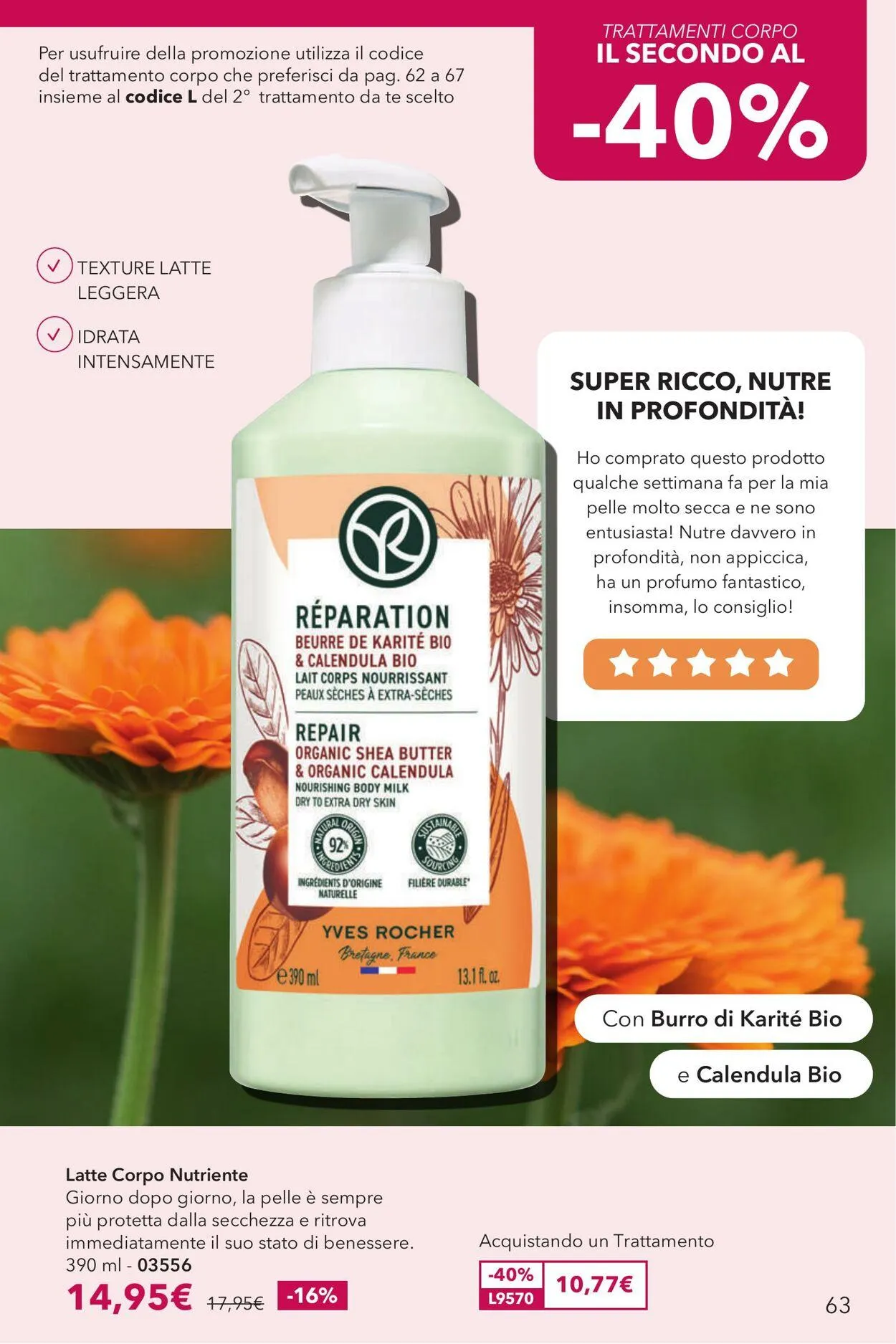 Yves Rocher Volantino attuale da 11 settembre a 25 settembre di 2025 - Pagina del volantino 63