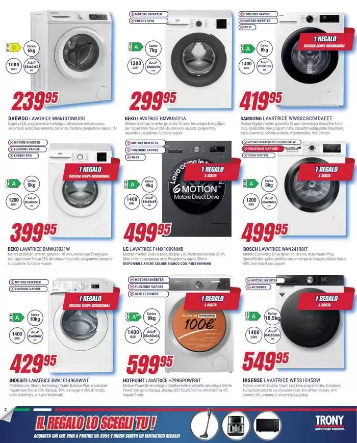 Il regalo lo scegli tu da Trony! da 12 aprile a 7 maggio di 2025 - Pagina del volantino 2