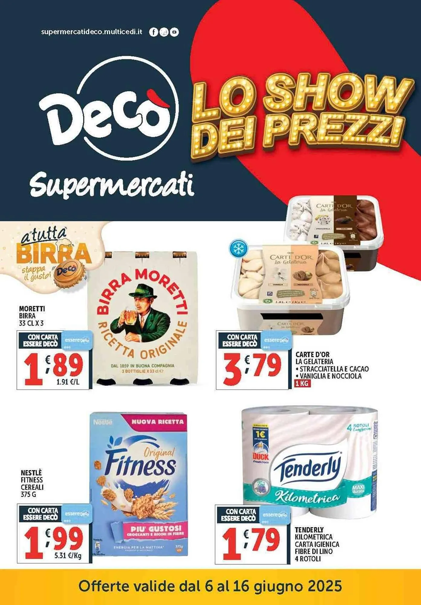 Volantino Deco Supermercati da 6 giugno a 16 giugno di 2025 - Pagina del volantino 1