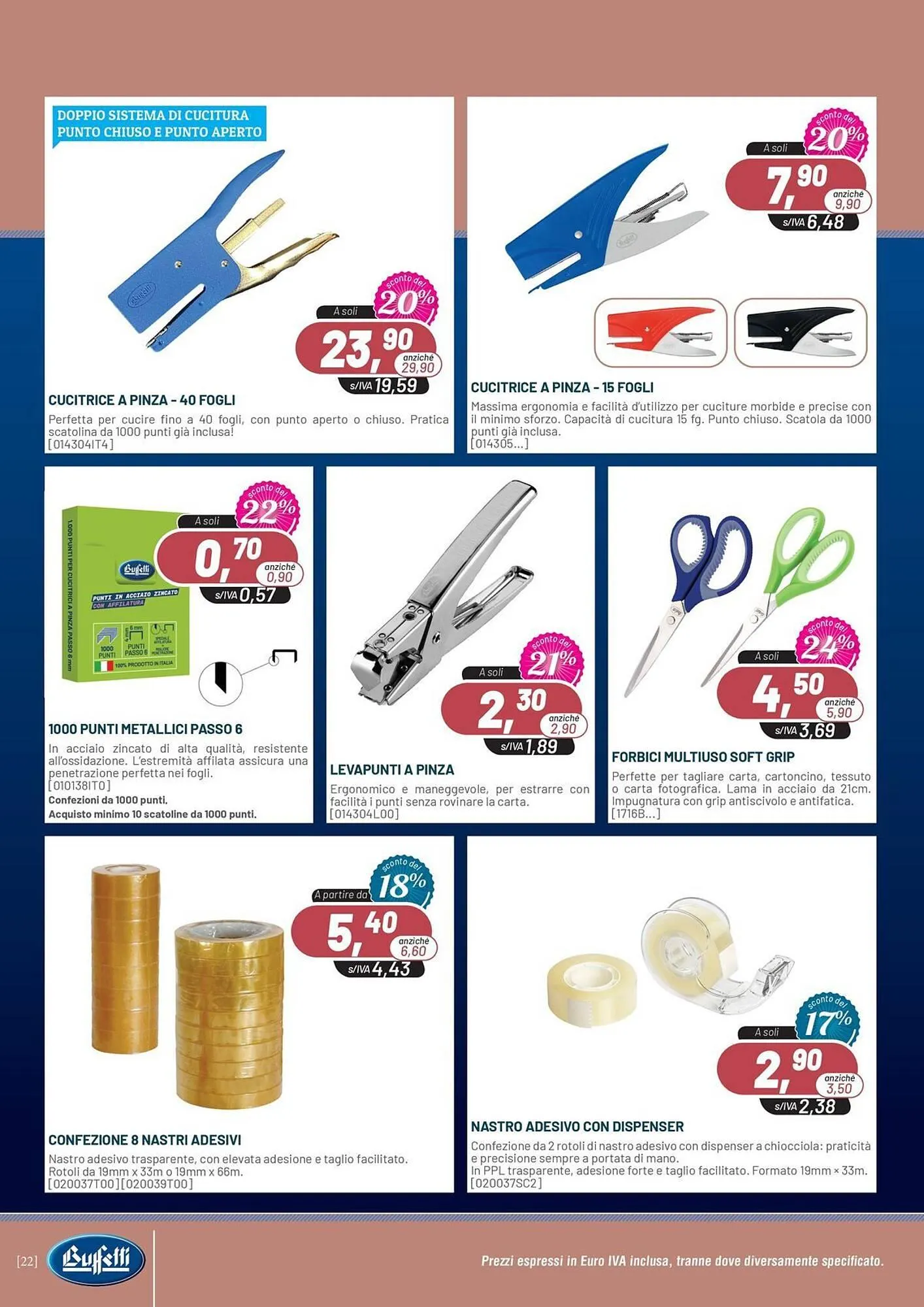 Volantino Buffetti da 7 gennaio a 28 febbraio di 2026 - Pagina del volantino 22