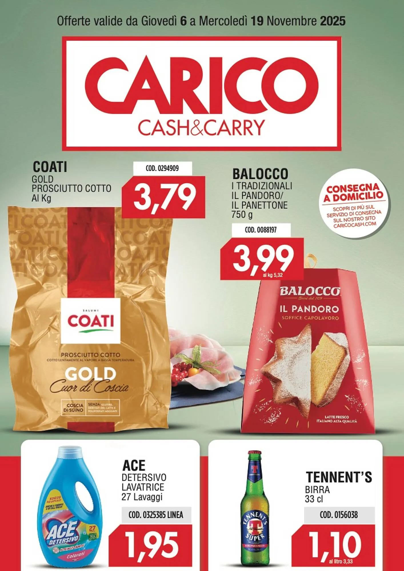 Volantino Carico Cash & Carry da 6 novembre a 19 novembre di 2025 - Pagina del volantino 1