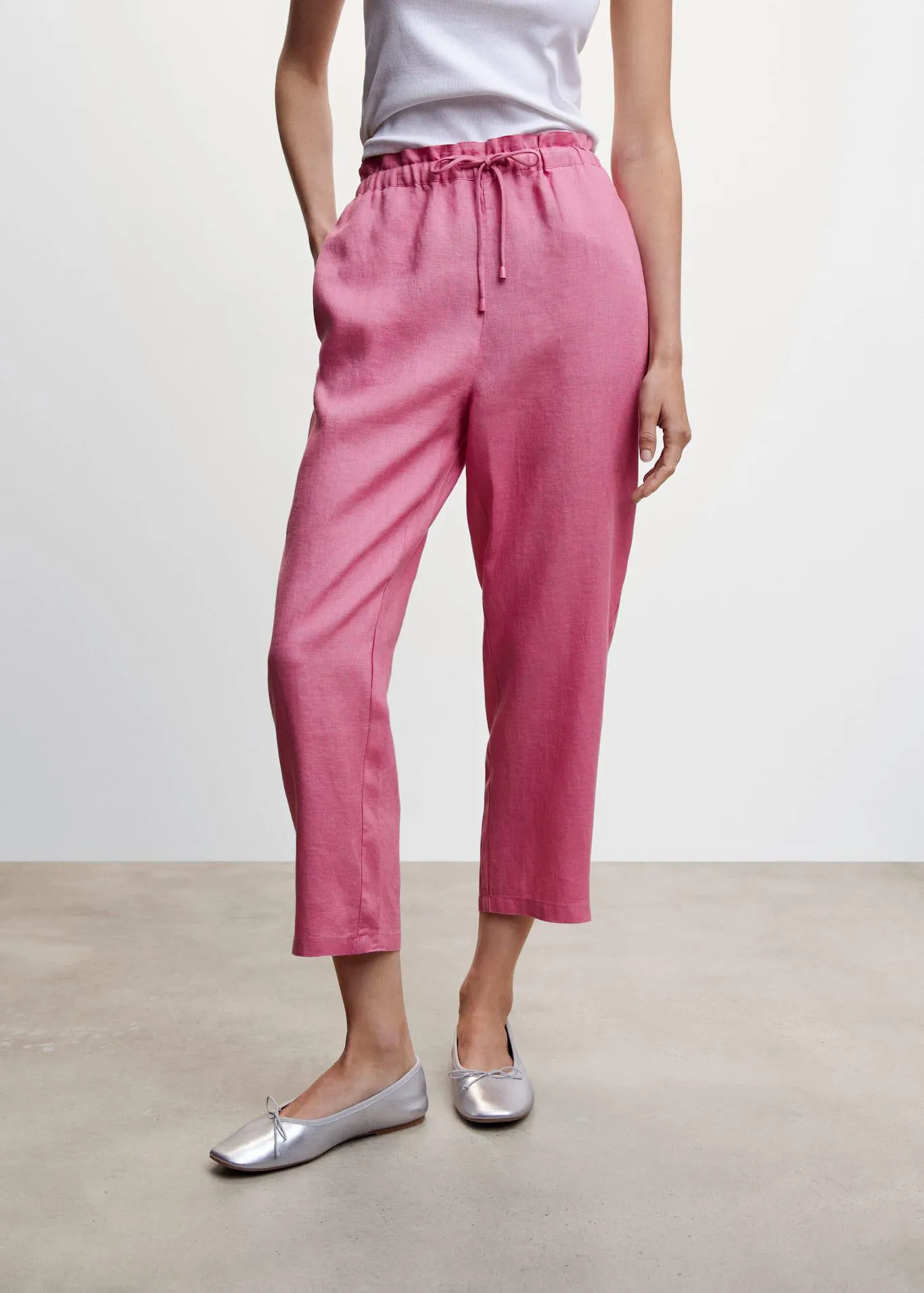 Pantaloni jogger lino