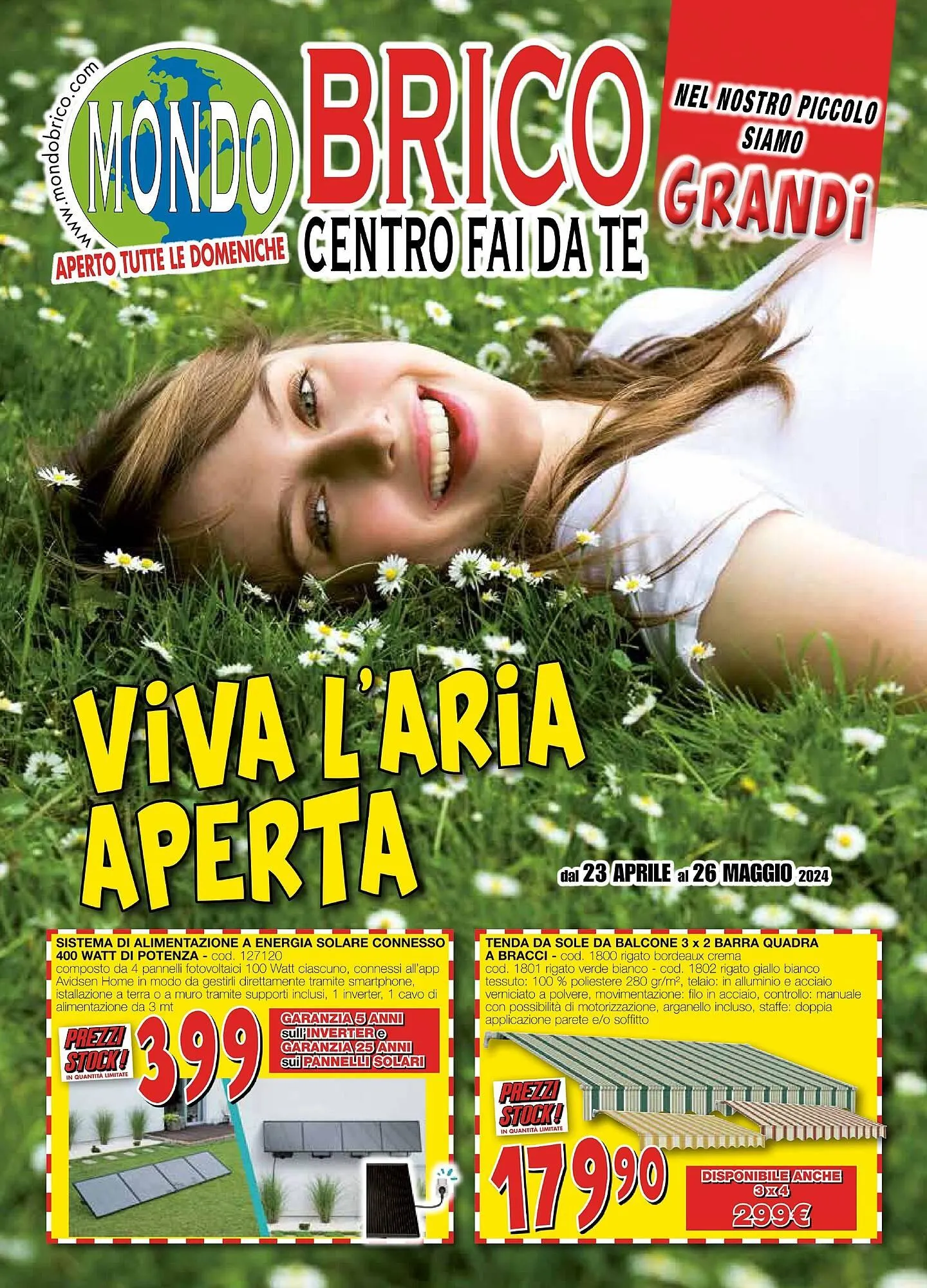 Volantino Mondo Brico da 23 aprile a 26 maggio di 2024 - Pagina del volantino 1