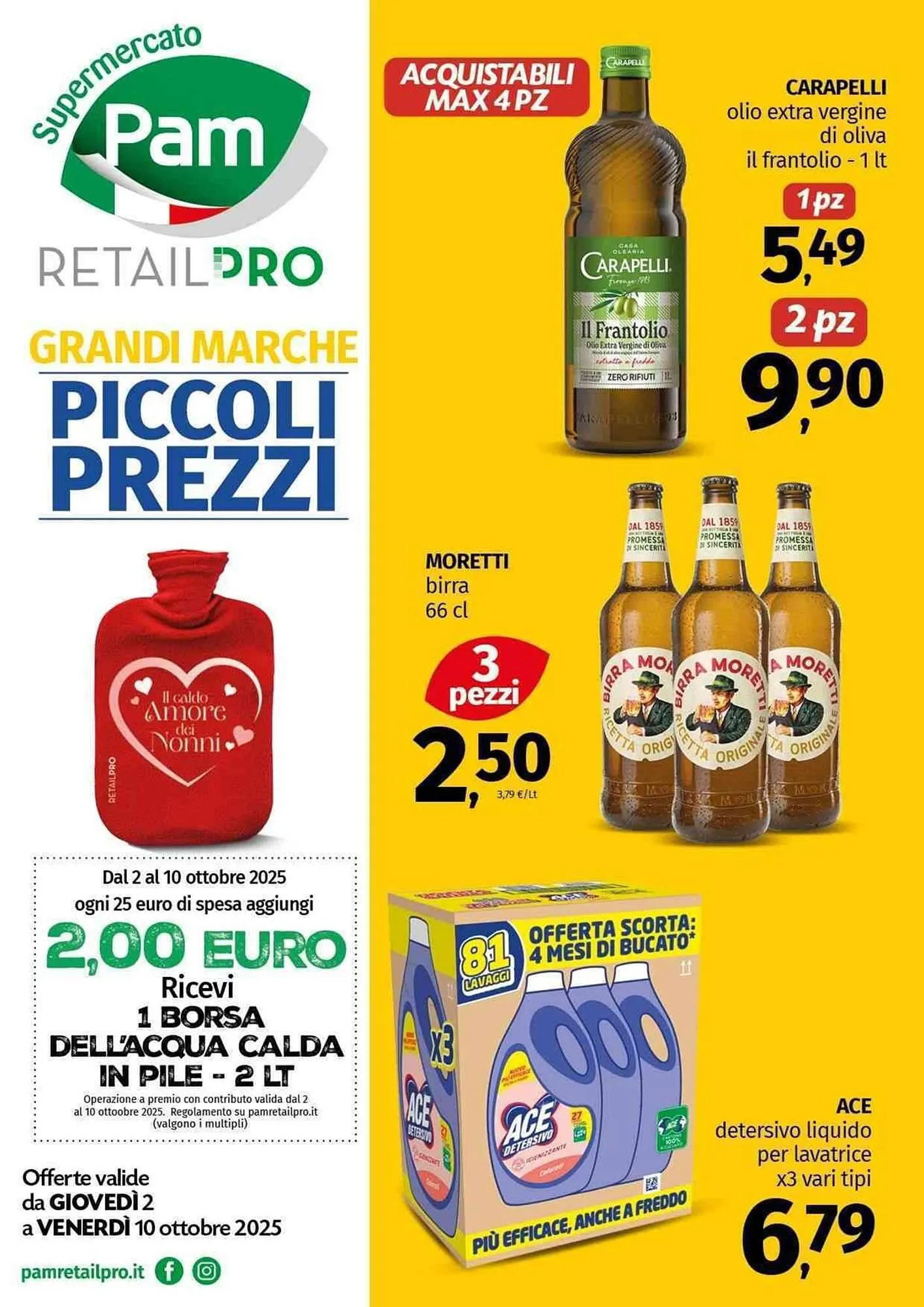 Volantino Pam da 2 ottobre a 10 ottobre di 2025 - Pagina del volantino 1
