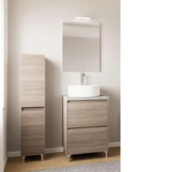 Base e specchiera Lisbona LED