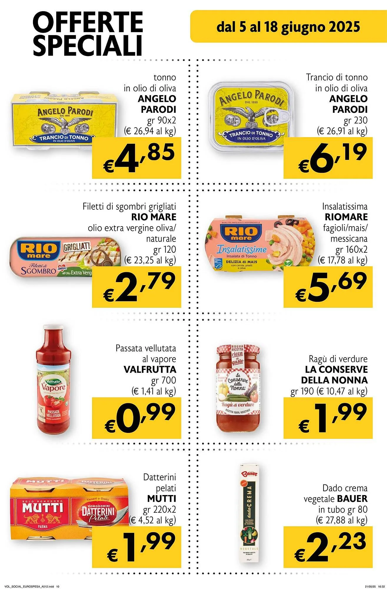 Volantino Eurospesa da 5 giugno a 18 giugno di 2025 - Pagina del volantino 10