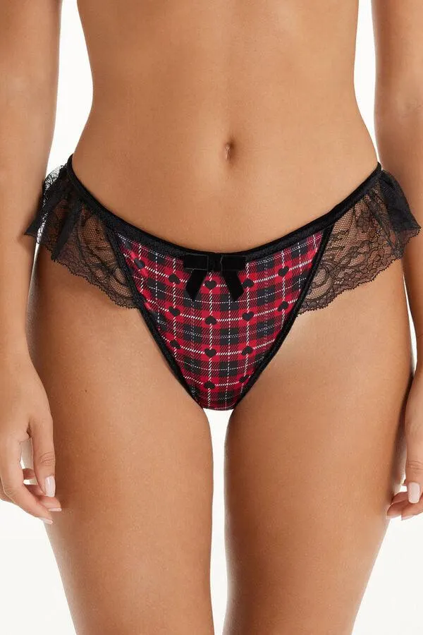 Brasiliano con Fianchetto Tanga Bon Ton Satin