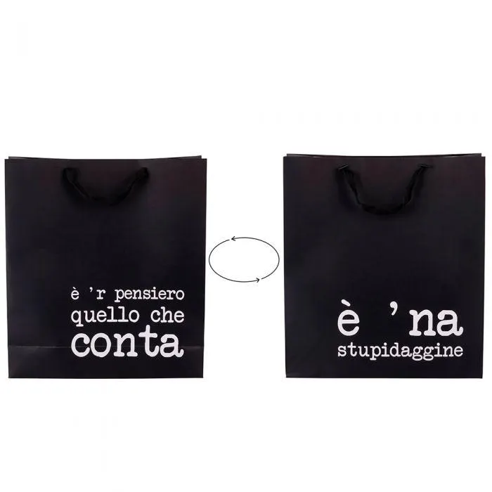 Busta regalo grande double face in carta 36x12x40 cm, S.P.Q.eRe