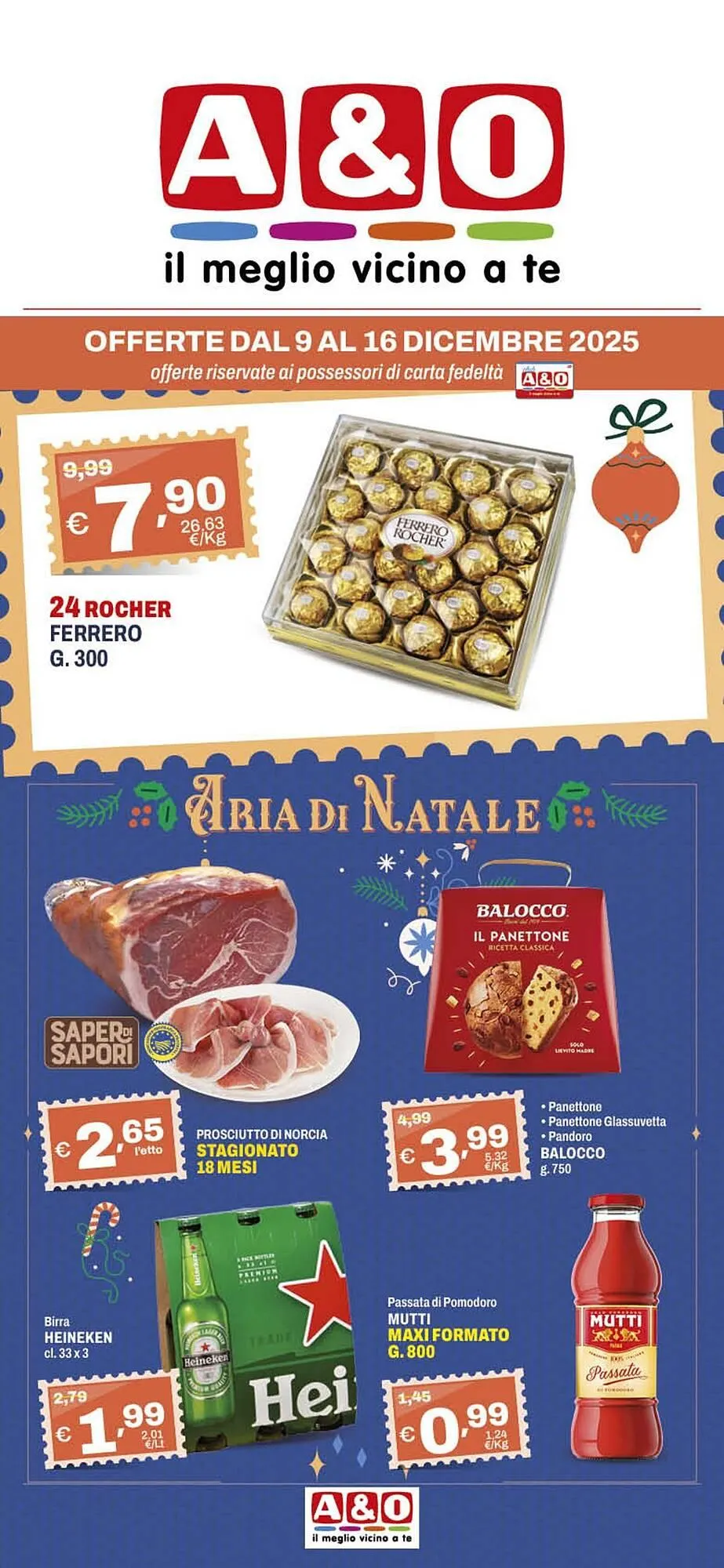 Volantino A&O da 9 dicembre a 16 dicembre di 2025 - Pagina del volantino 1