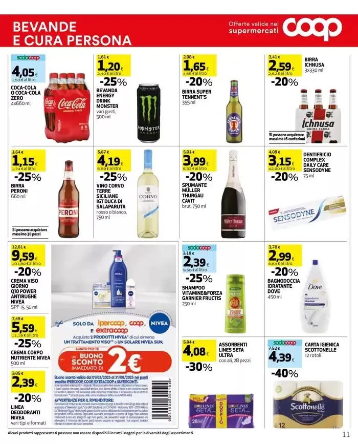 -25% su prodotti della linea da 26 marzo a 9 aprile di 2025 - Pagina del volantino 11
