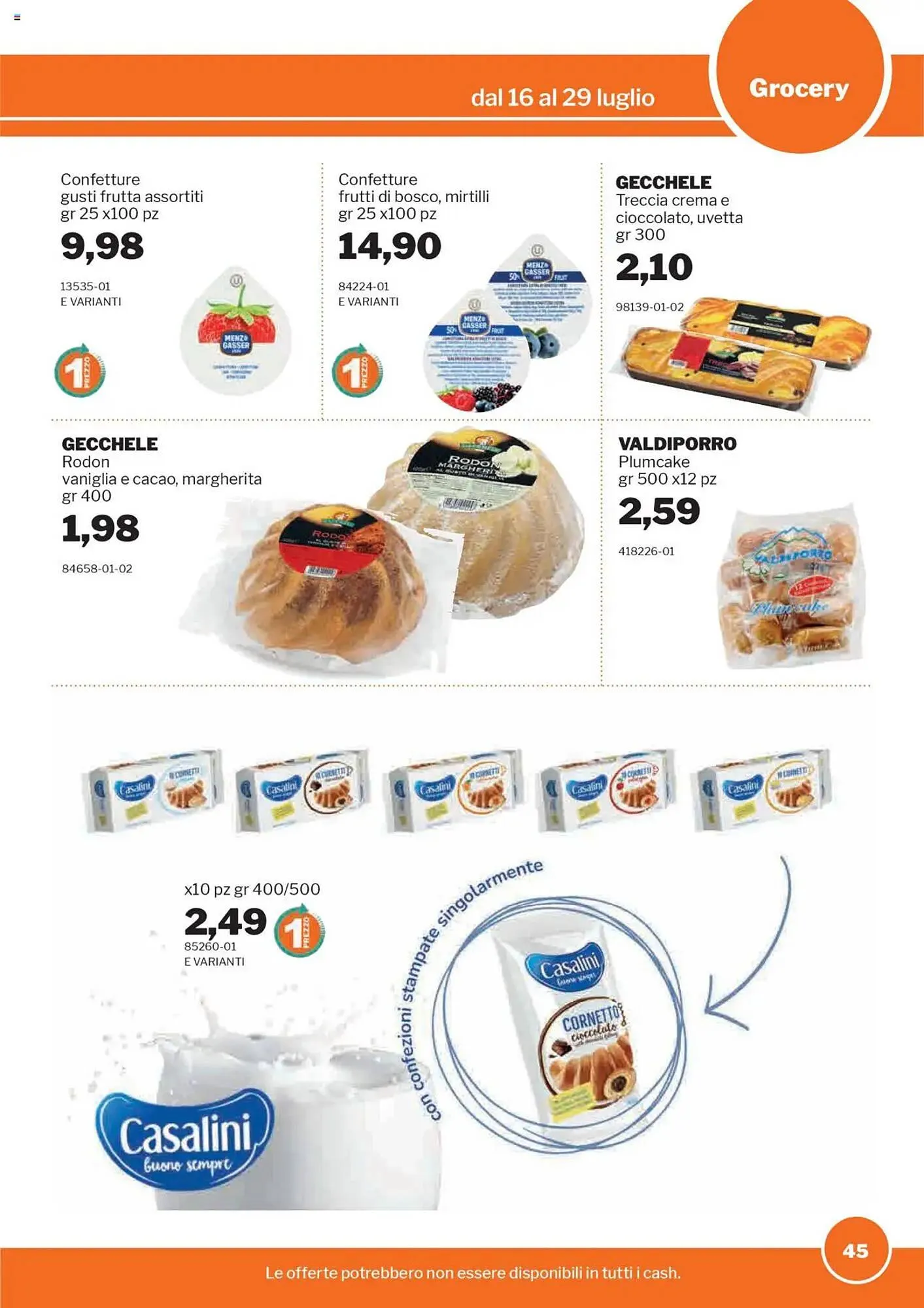 Volantino GrosMarket da 16 luglio a 29 luglio di 2025 - Pagina del volantino 45