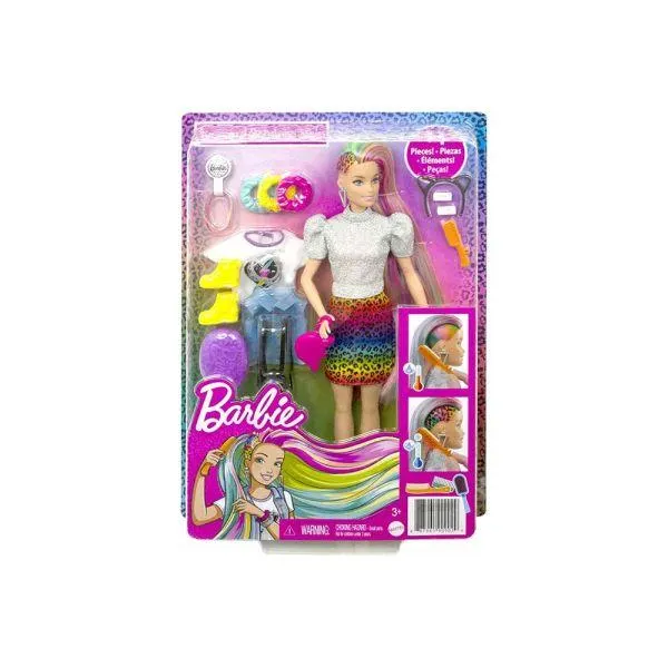Bambola Barbie con Capelli Multicolore - Mattel