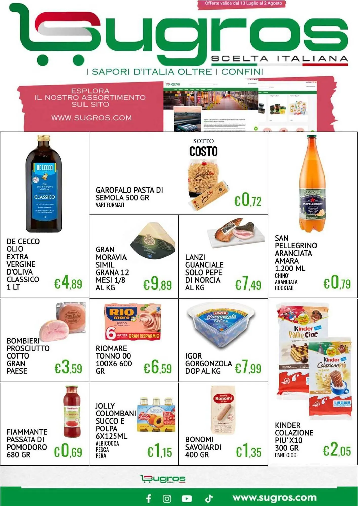 Volantino Sugros da 13 luglio a 2 agosto di 2025 - Pagina del volantino 1