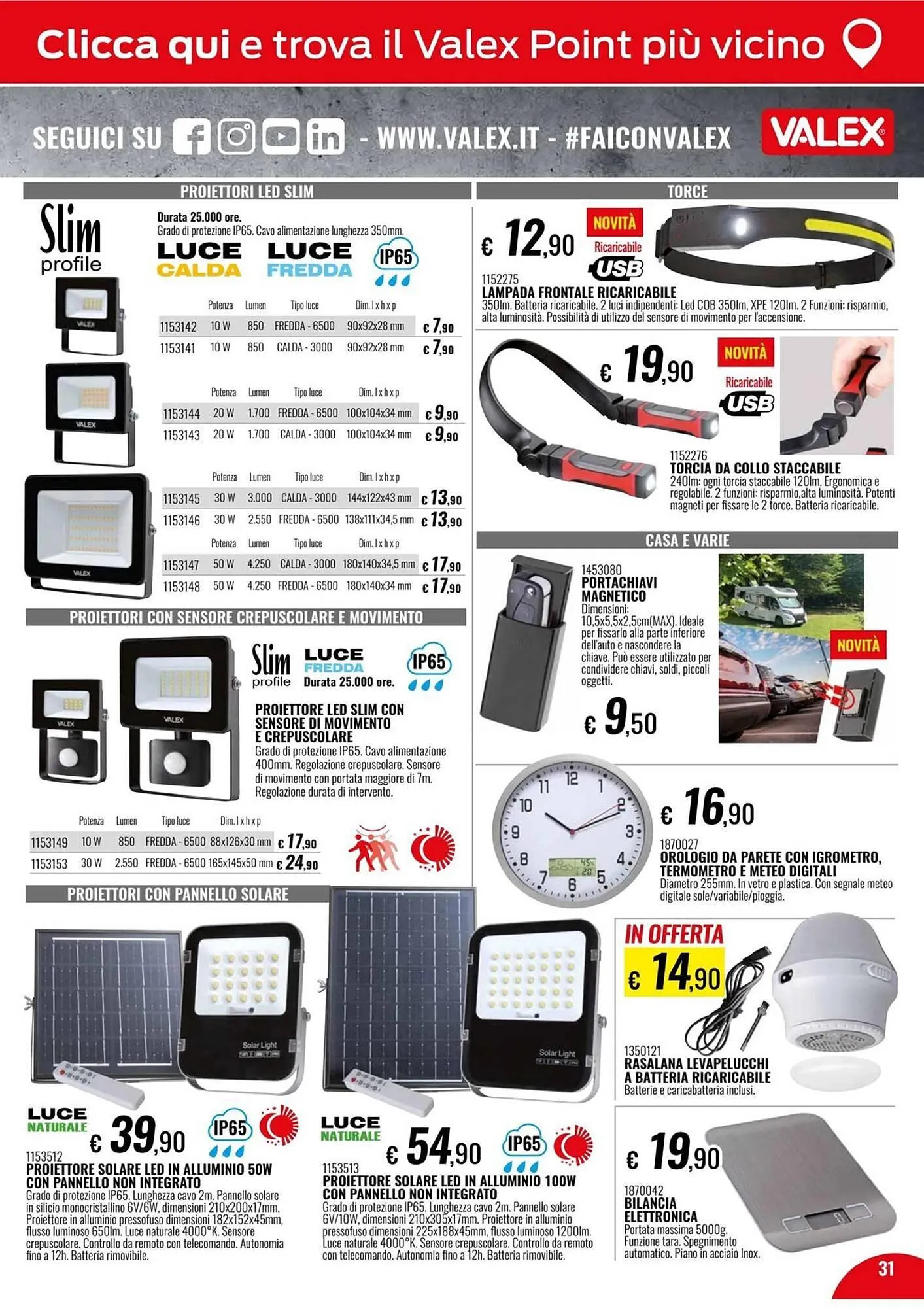 Volantino Valex da 13 gennaio a 22 marzo di 2026 - Pagina del volantino 31