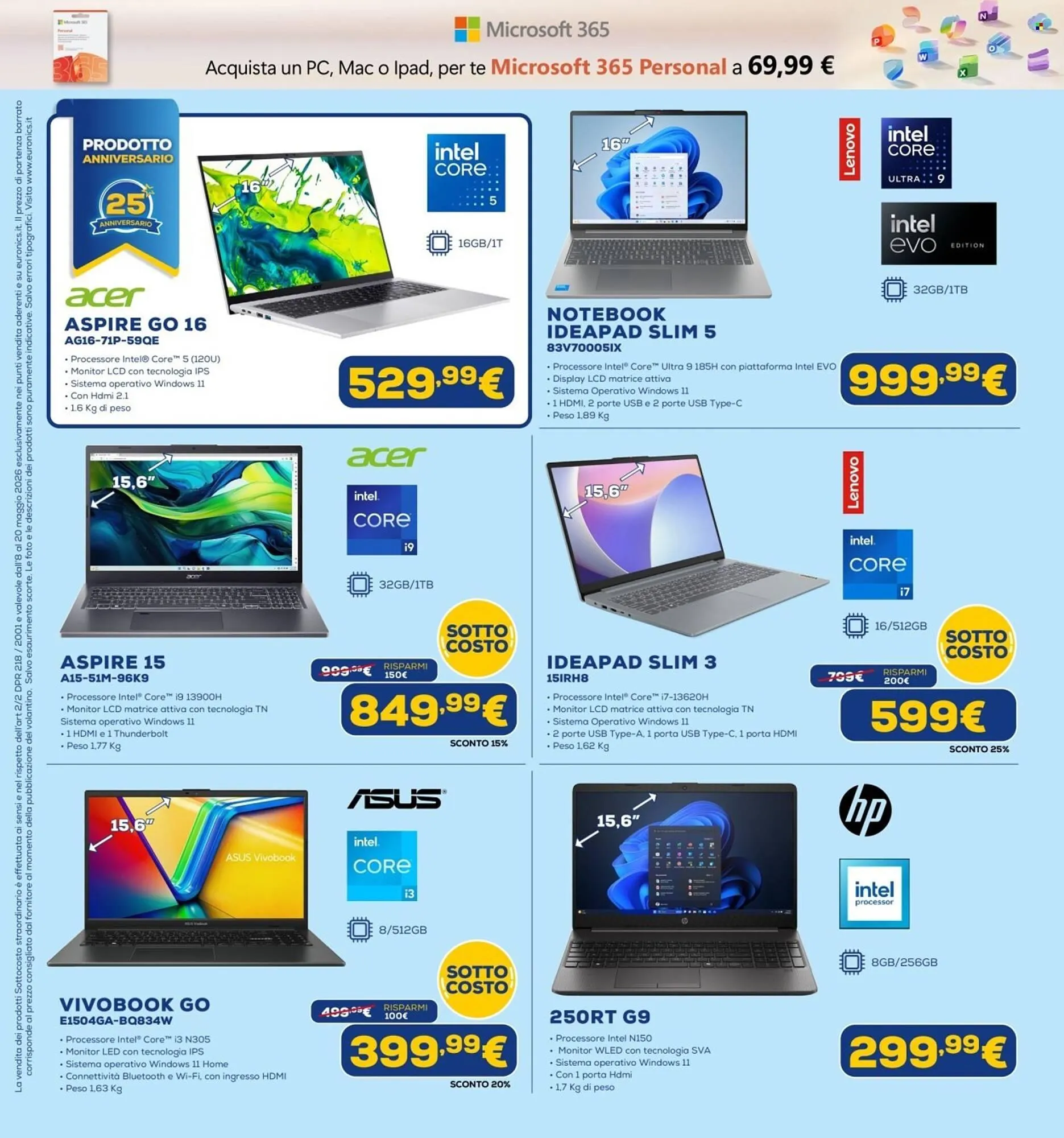 Volantino Euronics da 8 maggio a 20 maggio di 2026 - Pagina del volantino 19